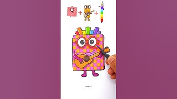 Sprunki NumberBlock phase 4 100+2+7 Mixed Paper Puzzle Art Challenge!! #numberblocks #trending
