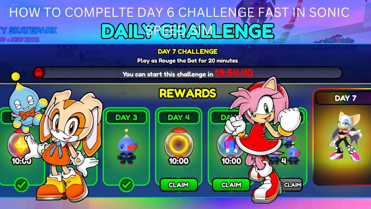 how-to-unlock-riders-rouge-comeplete-day-6-challenge-fast-in-sonic