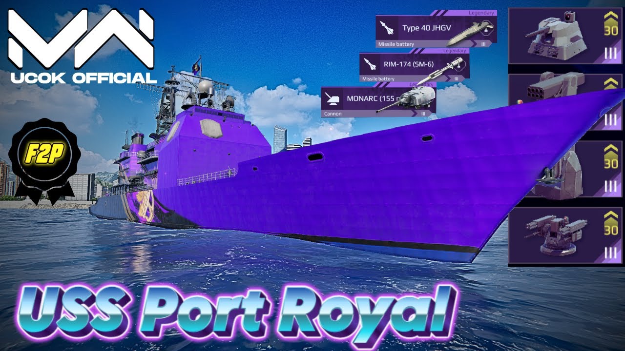 USS Port Royal - Full Equipment Legendary Shop Except Helicopter  | Modern Warships