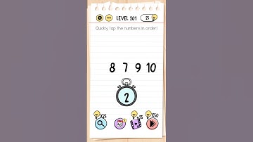 Quickly tap the number in order  | Brain 🧠 out 1 | Level 201 #brainout #subscribe #viral #shorts