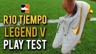 Nike '10R Ronaldinho' Tiempo Legend V Premium Play Test Touch of Gold Feat. IFootballHD