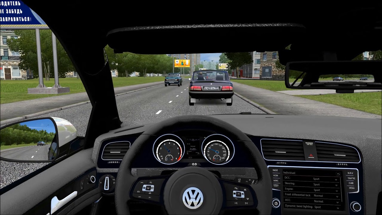 City car driving volkswagen City car driving volkswagen
