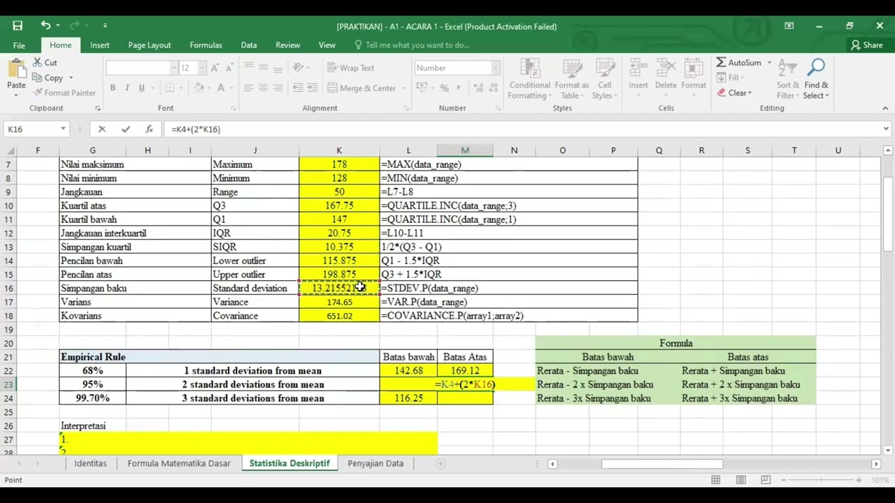 Statistika Deskriptif dan Penyajian Data