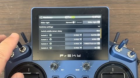Configuring switches, knobs and sliders - Ethos FrSky X20S