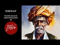 How to Make A Portrait in Water colour . By Sunil Linus  De