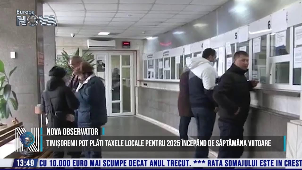 ÎN DIRECT - Știrile orei 13:30 - 09.01.2025 - Tele Europa Nova Timișoara ÎN DIRECT - Știrile orei 13:30 - 09.01.2025 - Tele Europa Nova Timișoara
