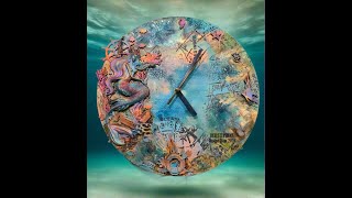 Mixed Media Clock - Sirens Song