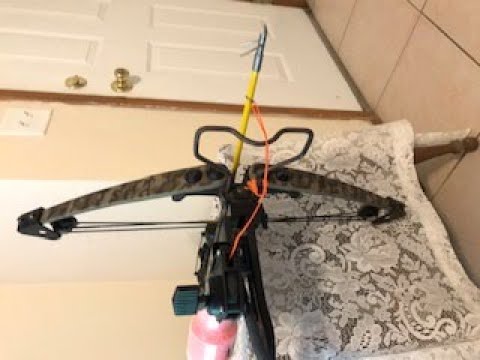 How to tie your Bowfishing Line and Load it into Crossbow 