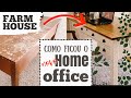 Como reformei uma mesa + tour pelo home office/ atelier