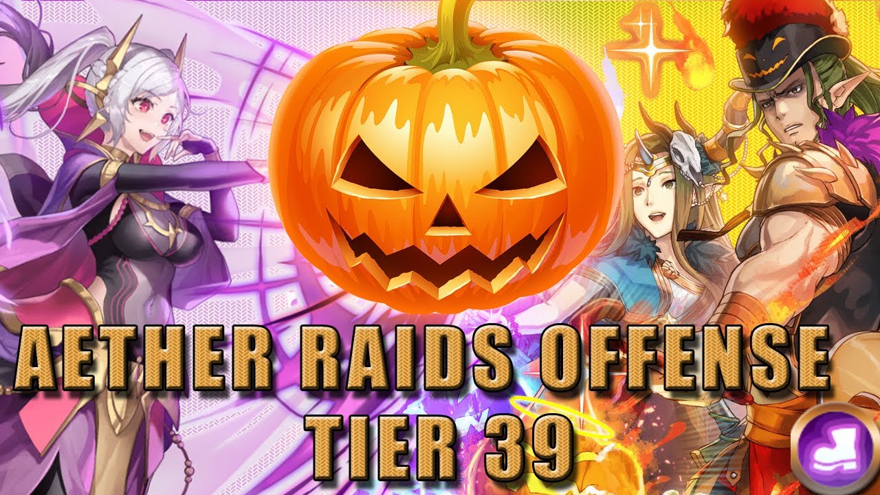 AETHER RAIDS OFFENSE! Ooky Spooky Saviors!! (Light Season Tier 39 AR Offense Friend Mock Battles)
