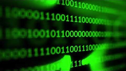 COMPUTER BINARY CODE...EFFECT VIDEO