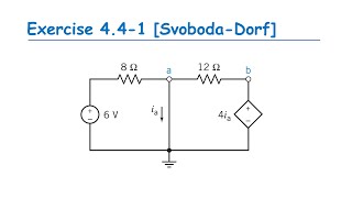 Exercise 4.4-1 Node-Voltage Analysis [Svoboda-Dorf] - Introduction to Electric Circuits 9th Edition