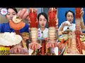 🦑🦞🦀🐙🍤🌊 🍤🥢 1 Hour Seafood Eating Mukbang 🐙 ASMR Show | 🥢해산물 먹방 쇼 1시간 | 🍣1時間シーフード食べ放題モッパン 🍚