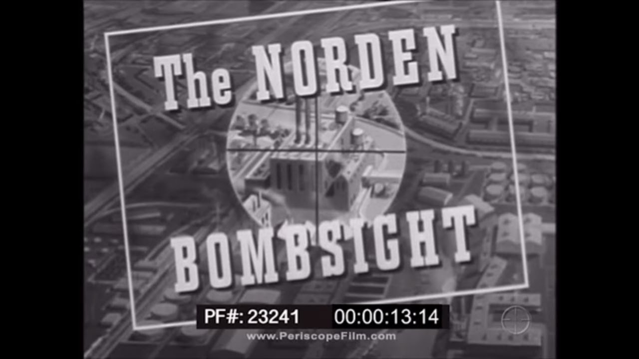 OPERATION OF THE NORDEN BOMBSIGHT  DECLASSIFIED WWII BOMBARDIER TRAINING FILM 23241