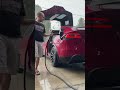 Tesla model x falcon wing doors versus rain