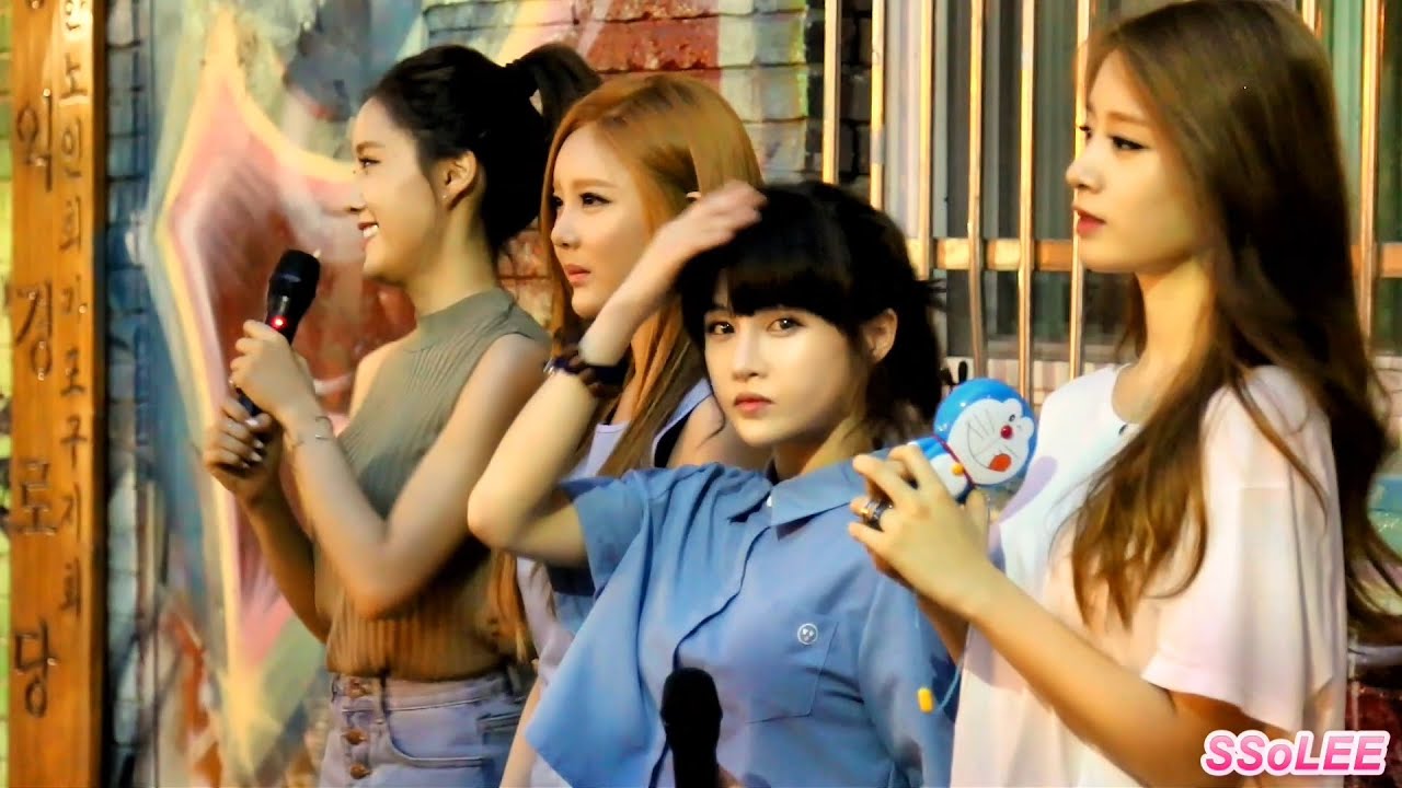 [Fancam] 150806 티아라 (T-ARA) - 프리허그 (Free Hug) ENDING Ment @ 홍대놀이터 직캠 By SSoLEE