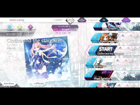 [Arcaea] || Clotho and the stargazer || прохождение||