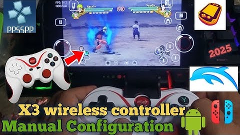 How to Manually configure X3 wireless controller to any emulator or game on your android devices