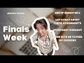Finals Week Vlog: Upper Body Workout 💪 + Feeding My Chickens Scraps 🐓 |