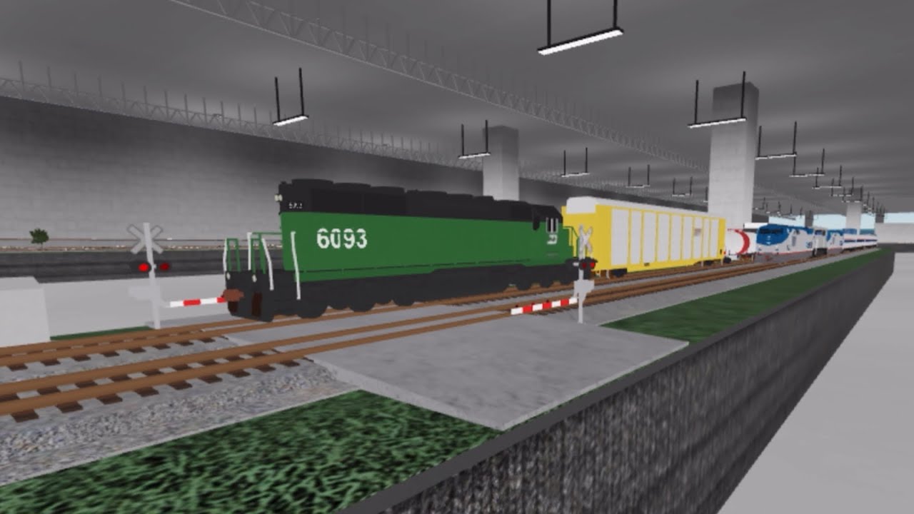 RO-Scale Custom Train Shows: Burlington Northern local races with a ...