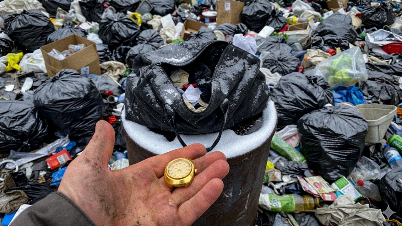 FOUND A BAG OF GOLD IN THE TRASH! 😱 Who threw this away?