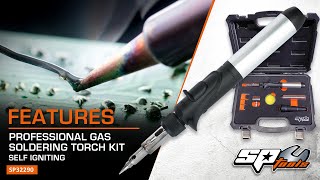 SELF-IGNITING PROFESSIONAL GAS SOLDERING/TORCH KIT+ HEAT SHRINK FUNCTION - SP TOOLS (SP32290)