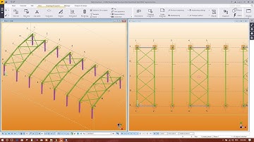 STEEL SHED MODELING IN TEKLA STRUCTURES-ROOF BRACING
