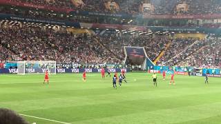 現地撮影】ロシアW杯 日本対ベルギー 乾の無回転ミドルシュート