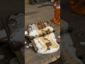 Rusted Metal Door Hinge Spray #rust #spray #satisfying #asmr #shorts