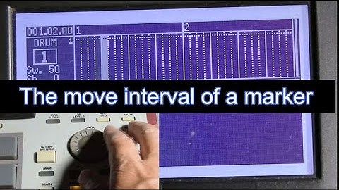 The move interval of a marker (MPC1000 & MPC2500)