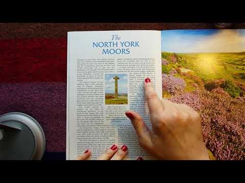 ASMR | Whispered Reading Guide Book - North Yorks Moors, England and Coffee