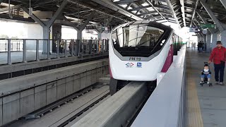 BANGKOK MONORAIL PINK LINE รถไฟฟ้าสายสีชมพูฯ เส้นสีชมพู สถานีศูนย์ราชการนนทบุรี - มีนบุรี