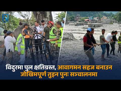 ‘तुइनमुक्त’ घोषणा गरेको देशमा फेरि तुइनकै सहारा, पुल बगाएपछि नुवाकोटवासीको लाइफलाइन बन्यो तुइन
