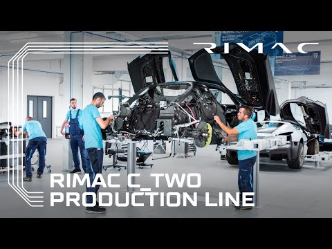 Rimac Nevera Prototype Production Line