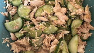 Cucumber chicken salad