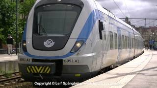 SL X60 commuter trains at Karlberg, Stockholm