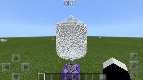 MCPE 1.2 How To Make Small Tornado Ender Crystal | Command Block Creation