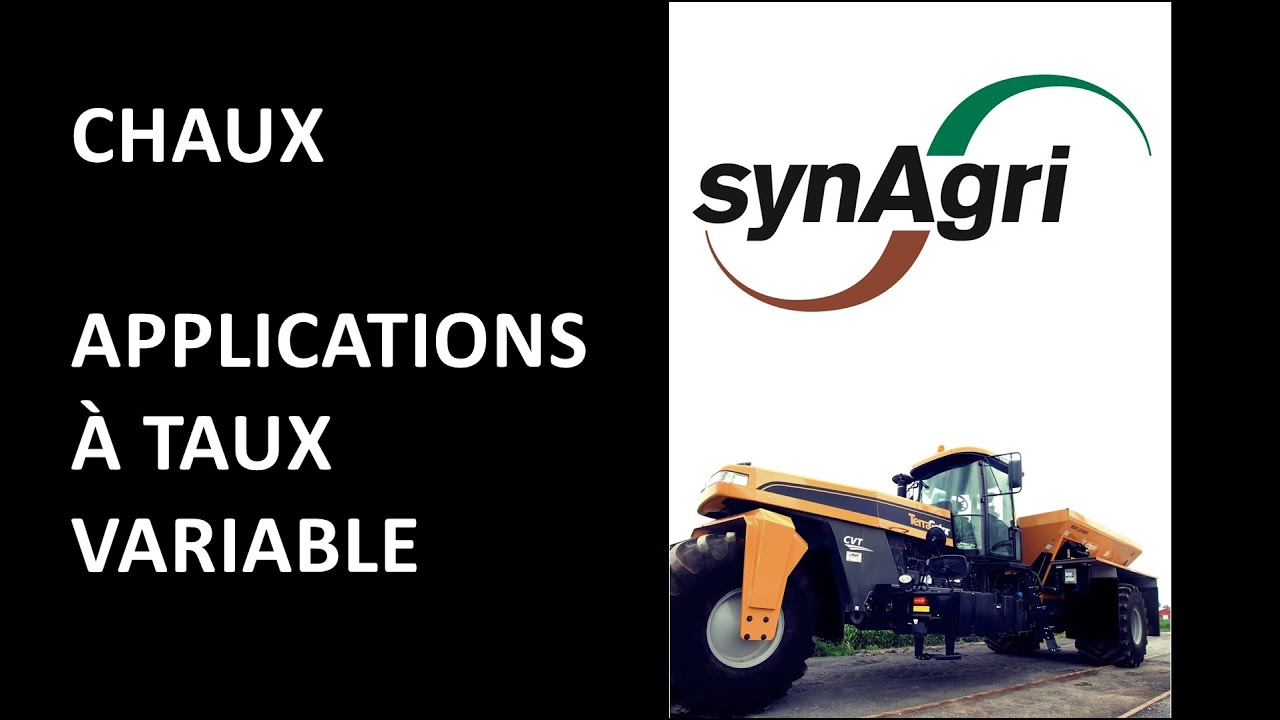 Synagri - Applications de la chaux à taux variable