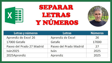 Cómo separar números del texto en Excel