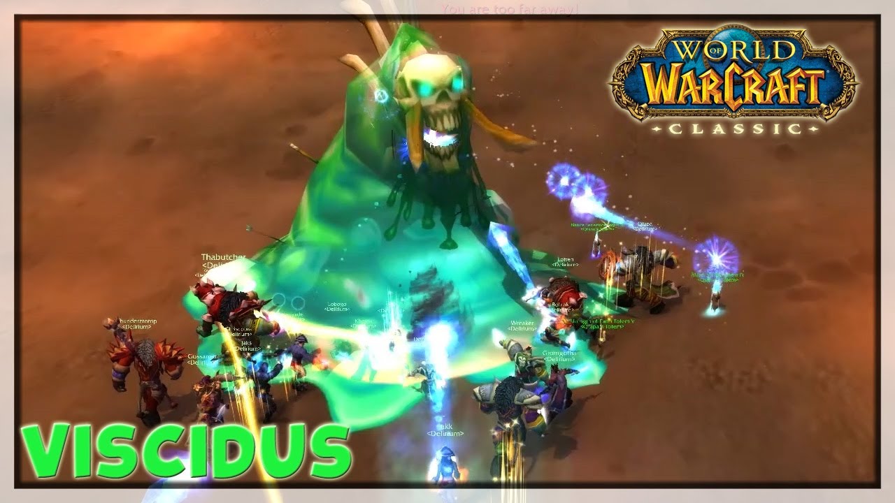 Viscidus fight, AQ40, WoW Classic, Bloodfang EU YouTube