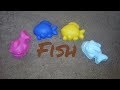 Learn Colors for Children Sand Molds Fish / Учим цвета на английском Лепим формочки из песка Рыбки