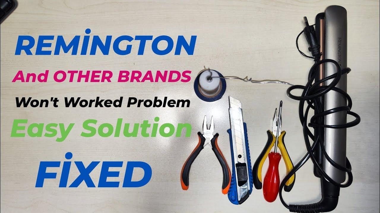 Remington Hair Straightener Won't Turn On, Not Working Repair YouTube