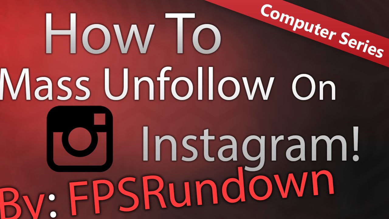 How to mass unfollow non followers on instagram