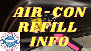 Volvo XC40 Recharge Electric 2022 Air Conditioning Gas Refill Information Label Location