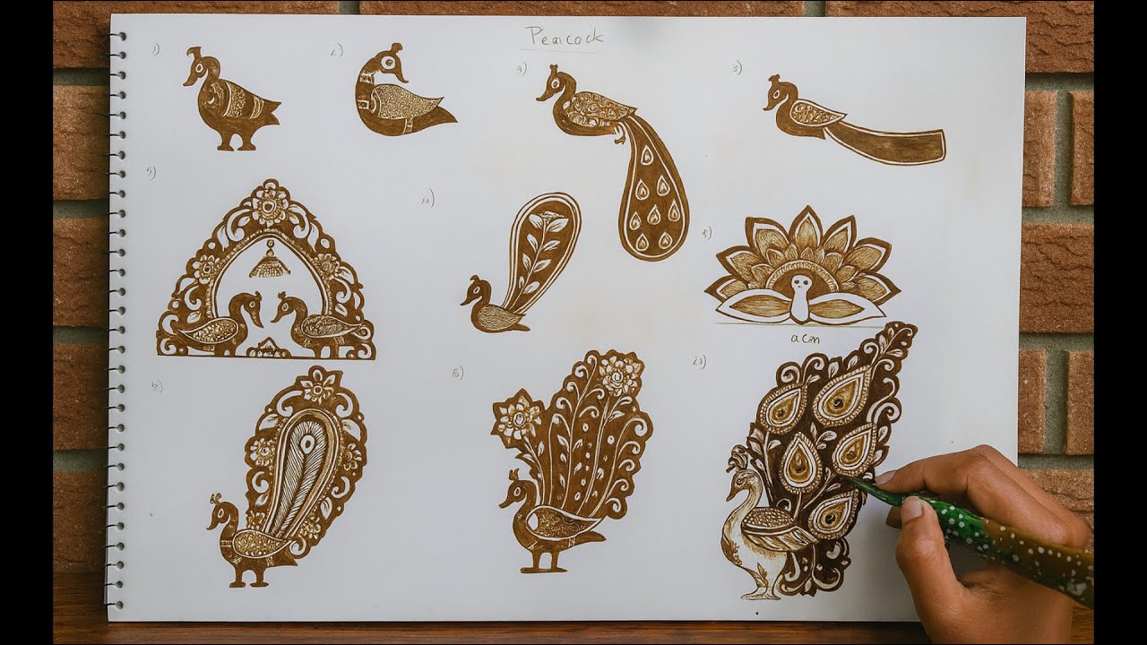 “Beautiful Peacock Henna Designs | Easy & Stylish Mehndi Tutorial for Beginners”