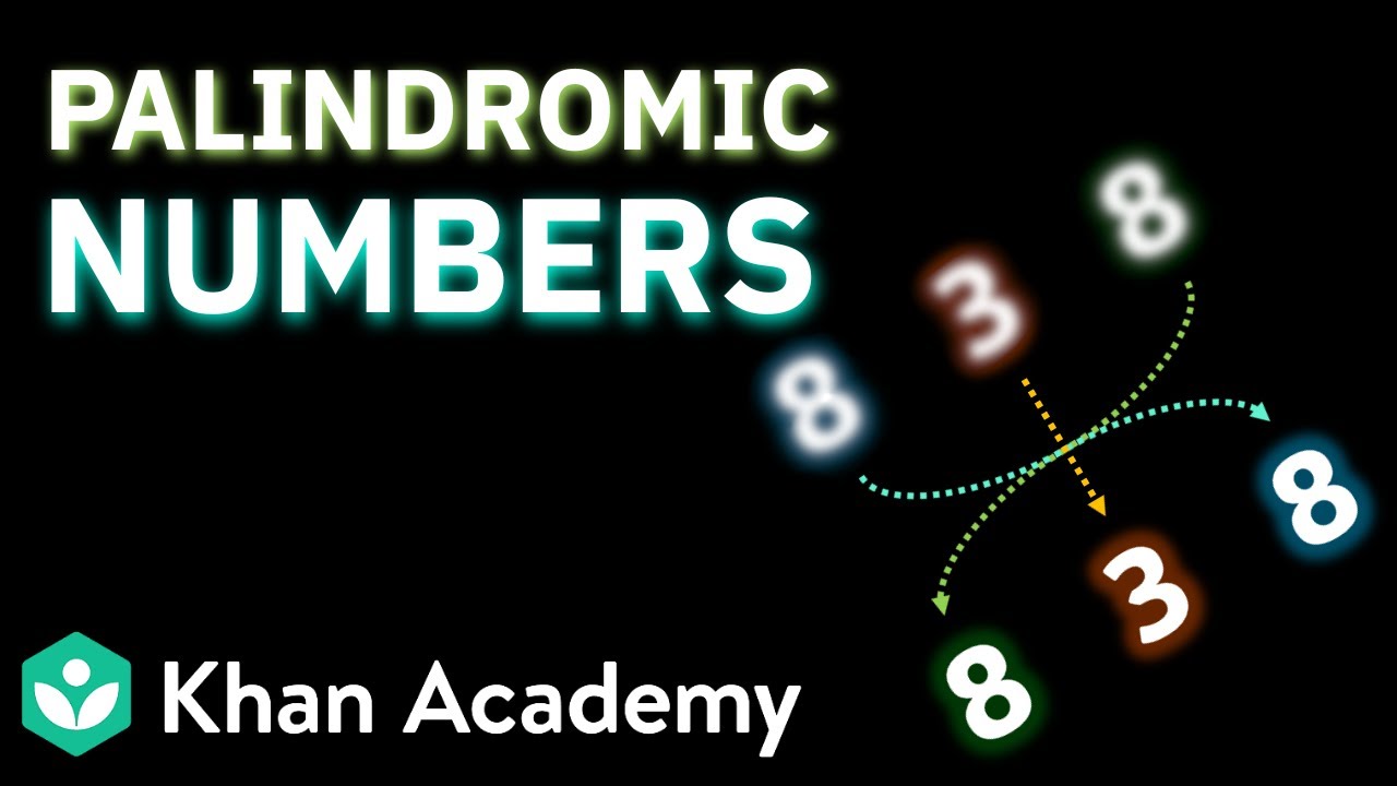 Palindromic Numbers | Number Play | Class 6 NCERT | Mathematics | Khan ...