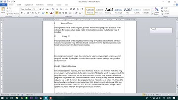 Konsep Program,Eksekusi Program & Set Intruksi