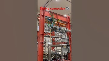 Patented Modular building connection test in preparation