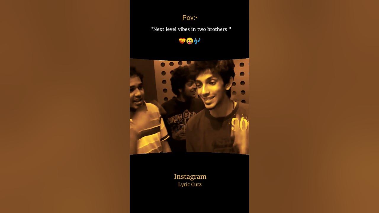 Two brothers next level vibes 🎶 #hiphop #anirudh #hiphopmusic #shorts