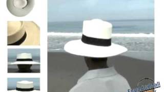 Panama Hat  (White) - Gambler for Men - PanamaHatMall